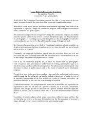 Image Rights in Ecuadorian Legislation By Juan José Arias ... - GALA