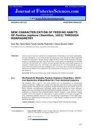 NEW CHARACTERIZATION OF FEEDING HABITS OF Puntius ...