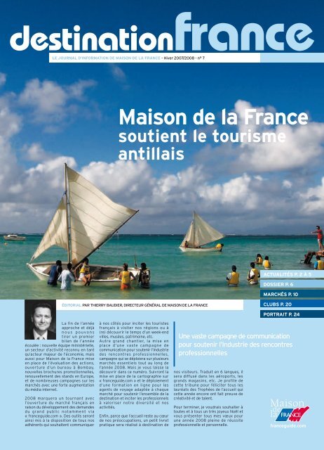 Maison de la France soutient le tourisme antillais destination