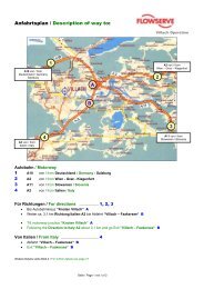 Anfahrtsplan / Description of way to: A B 1 4 3 2 - Flowserve