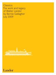 Classics The work and legacy of Walter Landor by Bernie ... - Font