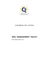 DOG MANAGEMENT POLICY - Glenorchy City Council