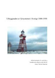 Utbyggnaden av fyrsystemet i Sverige 1800-1950