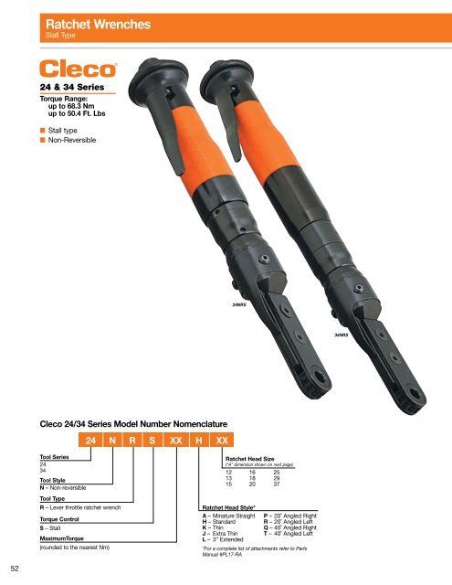 Pneumatic Assembly Tools - Specma Tools