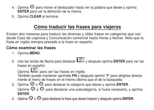 Diccionario inglés  español - Franklin Electronic Publishers, Inc.