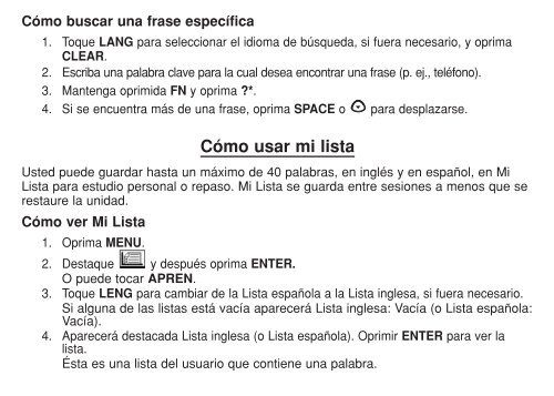 Diccionario inglés  español - Franklin Electronic Publishers, Inc.