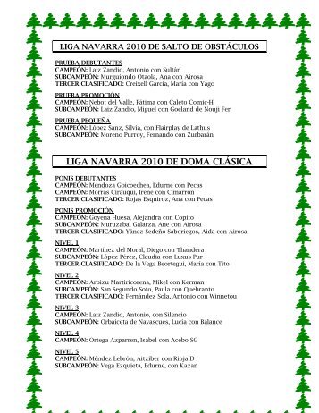 liga navarra 2010 de doma clásica paraecuestre