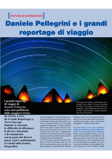 Daniele Pellegrini e i grandi reportage di viaggio - Fotografia.it