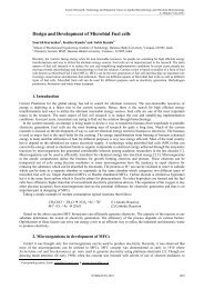 Design and Development of Microbial Fuel cells - Formatex ...