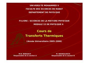 Introduction - Faculté des Sciences Rabat