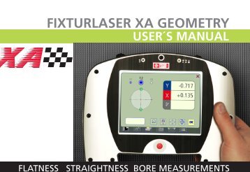 user´s manual fixturlaser xa geometry