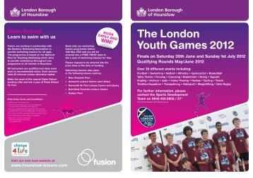 download the London Youth Games (pdf 297kb) - Fusion Lifestyle