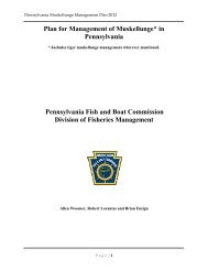 Statewide Muskellunge Management Plan - Pennsylvania Fish and ...