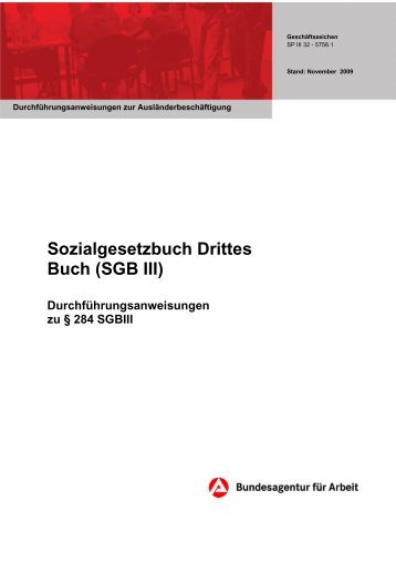 Sozialgesetzbuch Drittes Buch - SGB III -