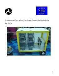 Development of Air Sterilization System for Chemical and Biological ...