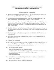 Richtlinie zur Wahlwerbung in der Stadt Frankenberg/Sa. zur ...