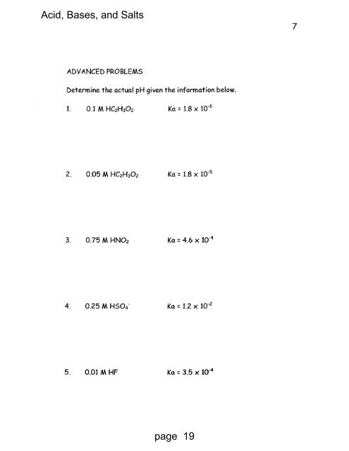 Acid Base packet