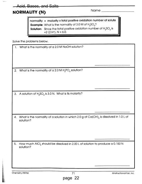 Acid Base packet