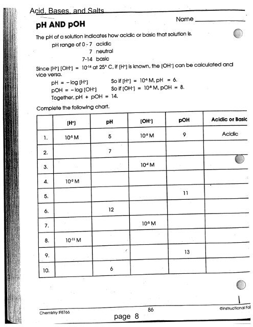 Acid Base packet