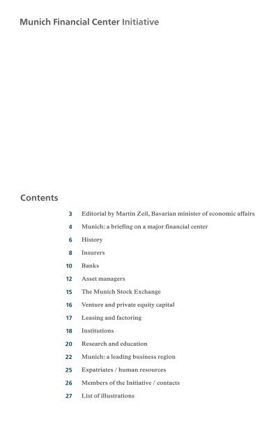 Munich: a top financial center! - Finanzplatz München Initiative