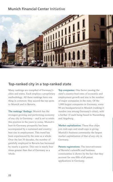 Munich: a top financial center! - Finanzplatz München Initiative