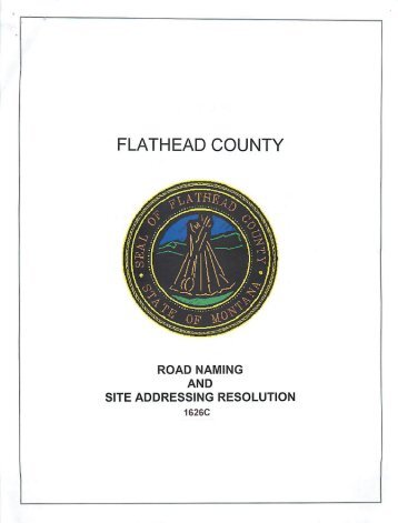 Resolution 1626c - Flathead County, Montana