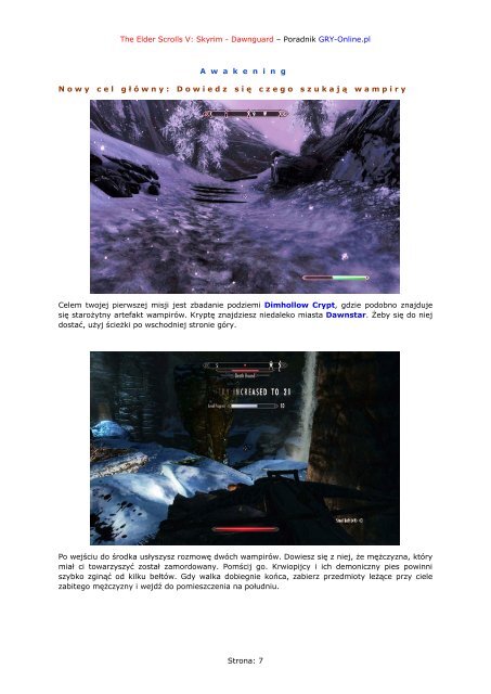 Poradnik GRY-OnLine do gry The Elder Scrolls V: Skyrim ... - Gandalf