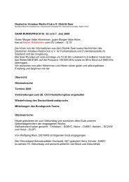Deutscher Amateur-Radio-Club e.V. Distrikt Saar ... - FunkPortal24