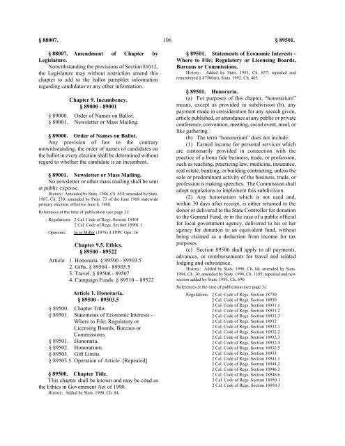 Political Reform Act 2011 - Fair Political Practices Commission