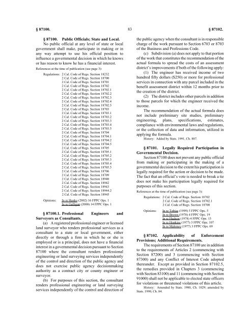 Political Reform Act 2011 - Fair Political Practices Commission