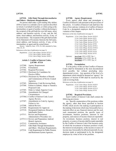 Political Reform Act 2011 - Fair Political Practices Commission