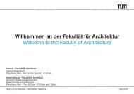 presentation 09.04.2013 - Fakultät für Architektur