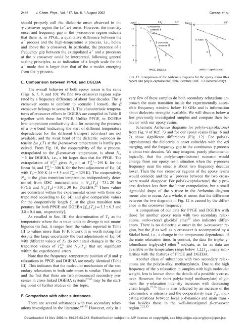 Two crossover regions in the dynamics of glass forming ... - Fisica