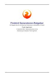 Firebird Generatoren-Ratgeber