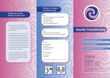 Cairns Gender Transitioning Brochure 2009 - FTM Australia