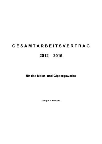 L-GAV 2012-2015 - SMGV Schweizerischer Maler