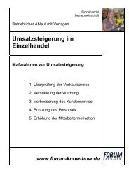 Umsatzsteigerung im Einzelhandel