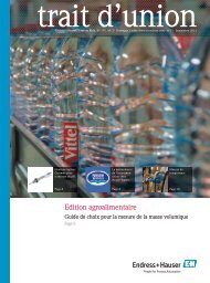 Edition agroalimentaire - Endress+Hauser