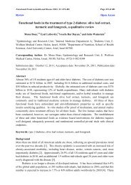 Functional foods in the treatment of type 2 diabetes