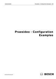 Praesideo - Configuration Examples