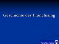 Geschichte des Franchising - Franchise-net