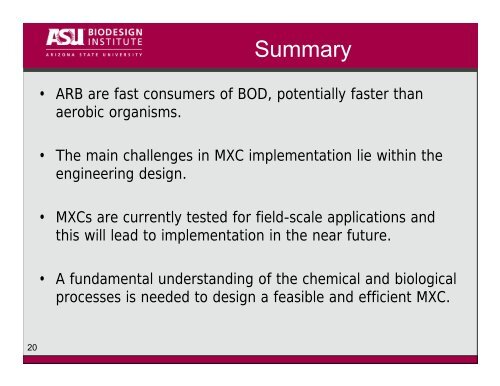 Microbial Fuel Cells (MFCs): - AZ Water Association