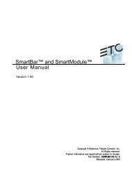 User Manual SmartBar™ and SmartModule™ - ETC