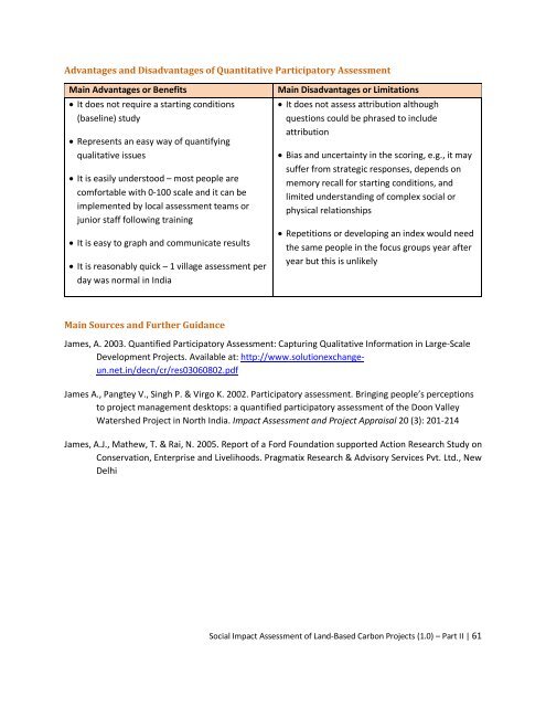 manual for social impact assessment of land-based ... - Forest Trends