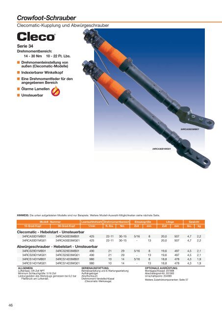 Clecomatic® Schraubendreher - Frank Drucklufttechnik