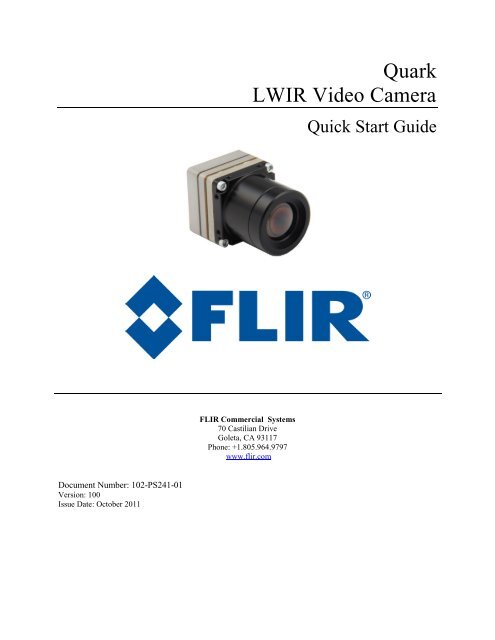 Quark LWIR Video Camera
