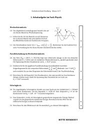 Beispiel einer 1. Schulaufgabe - FOS-Friedberg