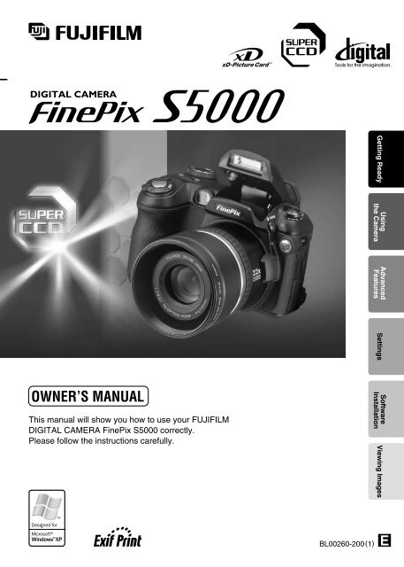 FinePix S5000 Manual
