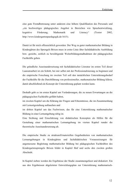 Fischnaller 2012 Mathematische Lernumgebungen