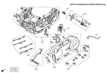 Zeichnungen Motor Firenze 125ccm (152QMI) - Flex Tech